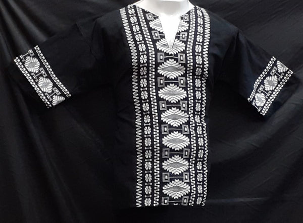 Traditional Men Kurta Black and White