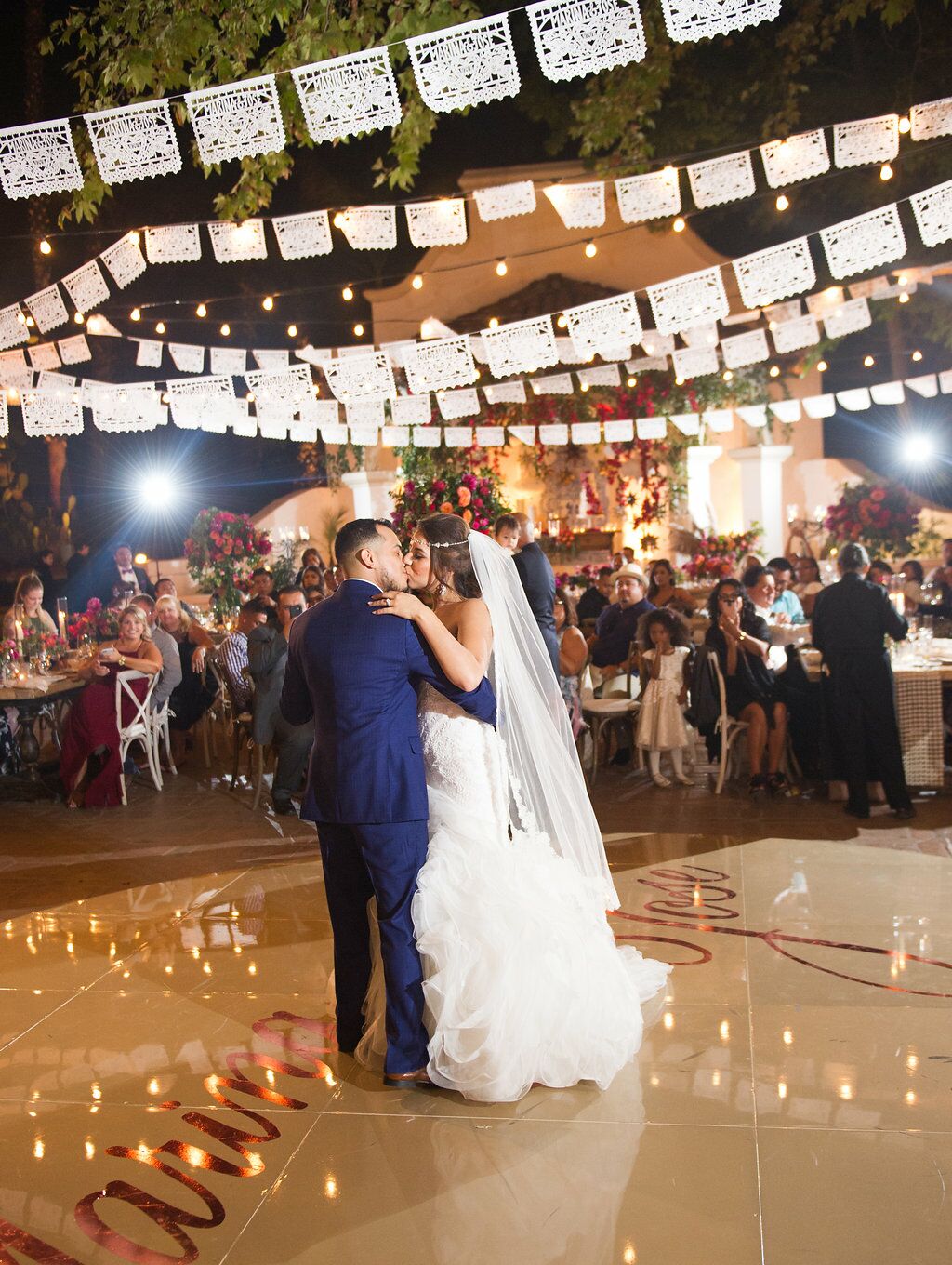 Wedding Themed Papel Picado Plastic Banner