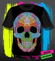 Men Neon Design T-shirt