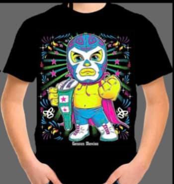 Mexican Wrestler  Boy  T-shirt