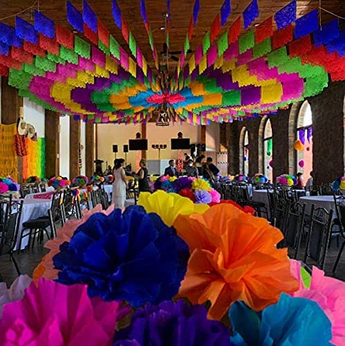 Mexican Party Themed Papel Picado Plastic Banner