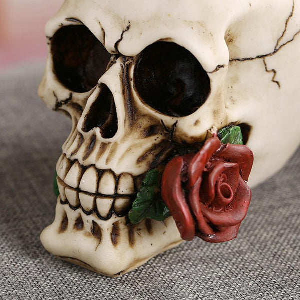 Skull Figure  Day of Dead Rose