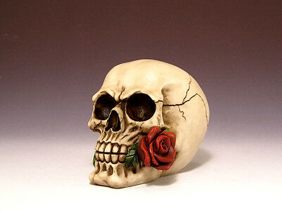 Skull Figure  Day of Dead Rose