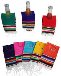 Mexican Serape Beer Bottle Poncho Pack of 6