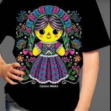 Mexican Doll Girls  T-shirt