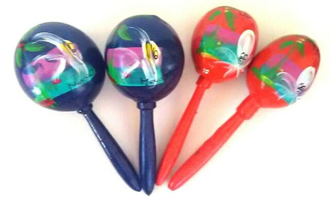 Mexican Traditional Maracas Pair Mexican Toy Musical Instrument Game Classic