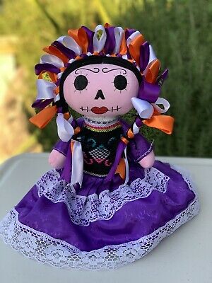 Amazing Otomi Lele Mexican Doll Day of Dead