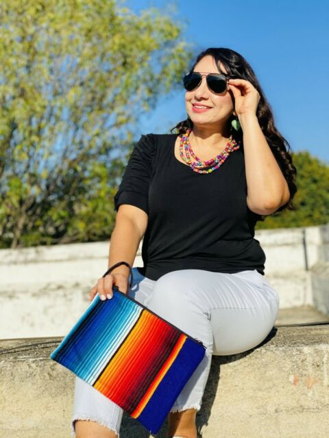 Authentic Mexican Serape Clutch Bag