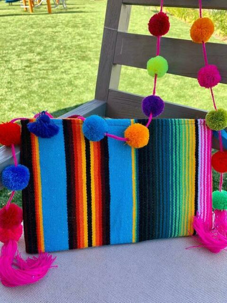 Authentic Mexican Serape Clutch Bag