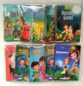 Latin Spanish Language Book Pack 5 mini Books