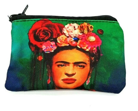 Mexican Frida Kahlo Purse Coin Bag