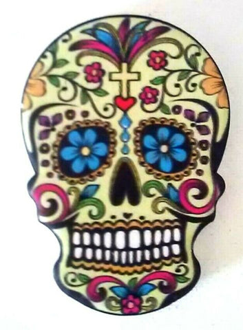 Sugar Skull Day of Dead Fridge Magnet