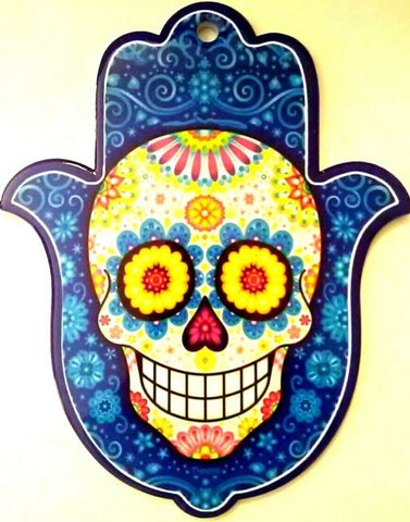 Sugar Skull Bench Ceramic Trivet Dolomite