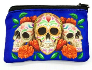 Mexican Day of Dead Purse Coin Bag