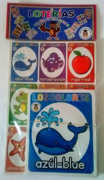 Mexican Bingo Bilingual Board Game Lotteries