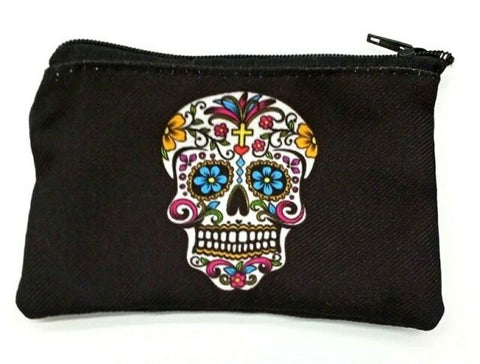 Mexican Day of Dead Purse Coin Bag