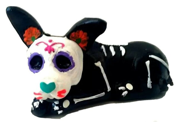 Dog Sugar Skull Figure Day of Dead