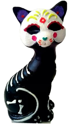 Cat Sugar Skull Figure Day of Dead