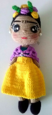 Amazing Frida Kahlo Hand-knit Doll Crochet